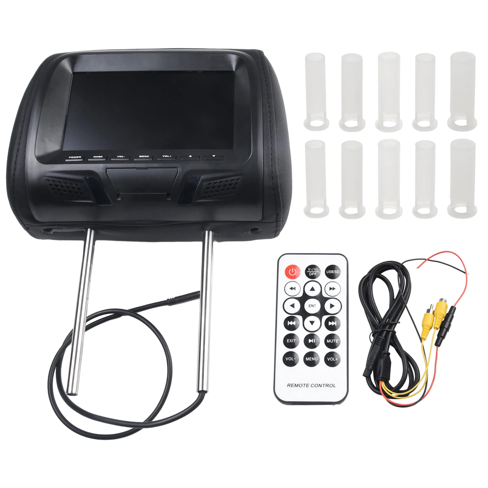 Car 7inch Car Backrest Multimedia Player MP5 Display Automobile Head Pillow DC 12V/0.6A 273mm×180mm×124mm Gauge Sets Dash Panels
Car 7inch Car Backrest Multimedia Player MP5 Display Automobile Head Pillow DC 12V/0.6A 273mm×180mm×124mm Gauge Sets Dash Panels