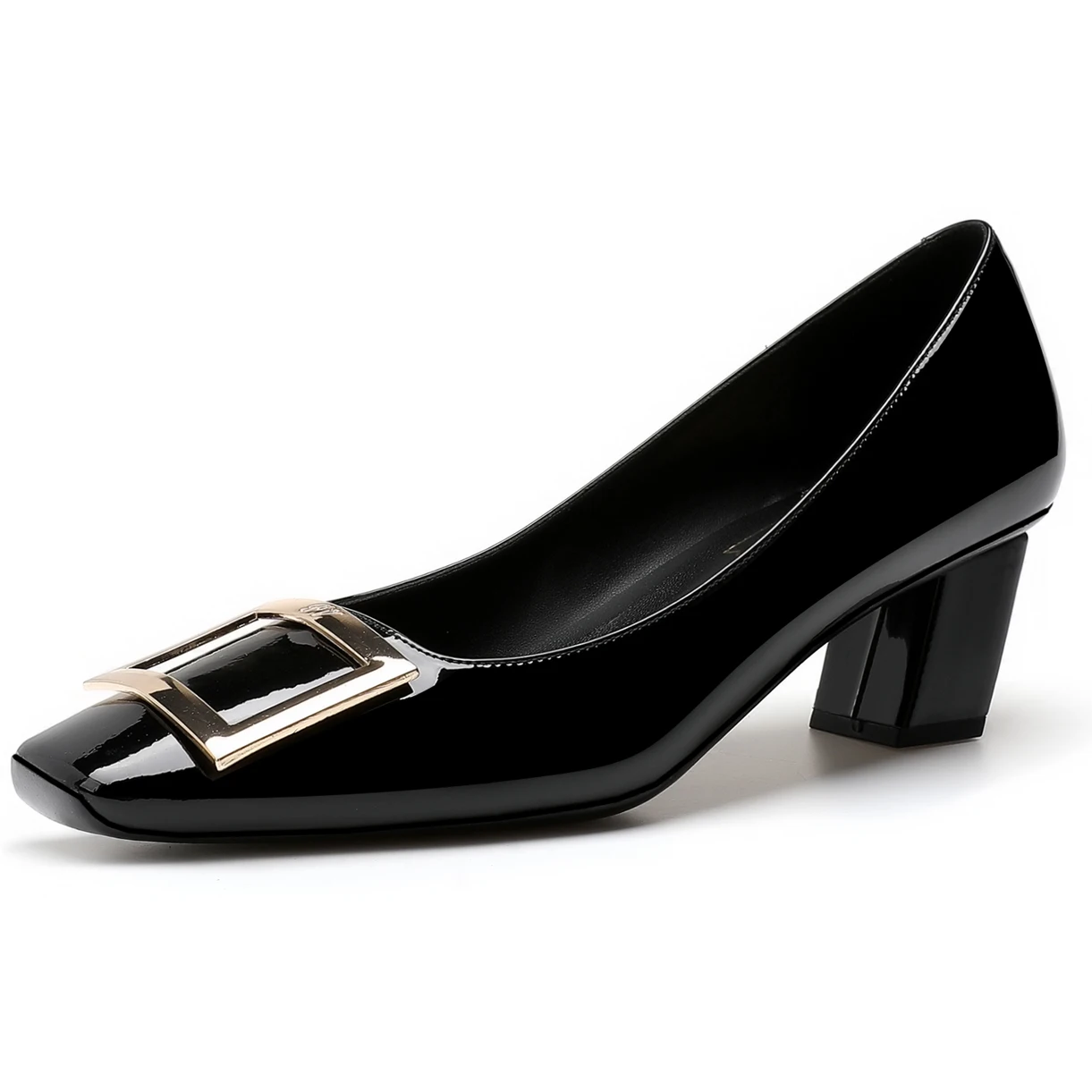 

[Измерьте длину вашей стопы до заказа] элегантные роскошные дизайнерские женские туфли-лодочки с пряжкой на квадратном каблуке 76-CHC-33