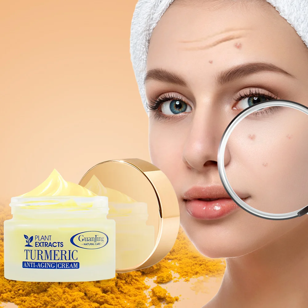 Turmeric Facial Cream Anti Aging Whitening Fade Fine Line Face Cream 50ml Moisturizing Nourish Skin Care Acne Treatment Cream
Turmeric Facial Cream Anti Aging Whitening Fade Fine Line Face Cream 50ml Moisturizing Nourish Skin Care Acne Treatment Cream