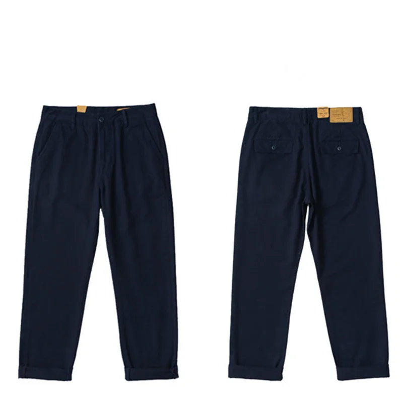 Мужские хлопковые прямые брюки AMEKAJI, повседневные штаны со средней талией в стиле ретро, одежда для активного отдыха, походов, спорта, скалолазания, колледжа 
Мужские хлопковые прямые брюки AMEKAJI, повседневные штаны со средней талией в стиле ретро, одежда для активного отдыха, походов, спорта, скалолазания, колледжа