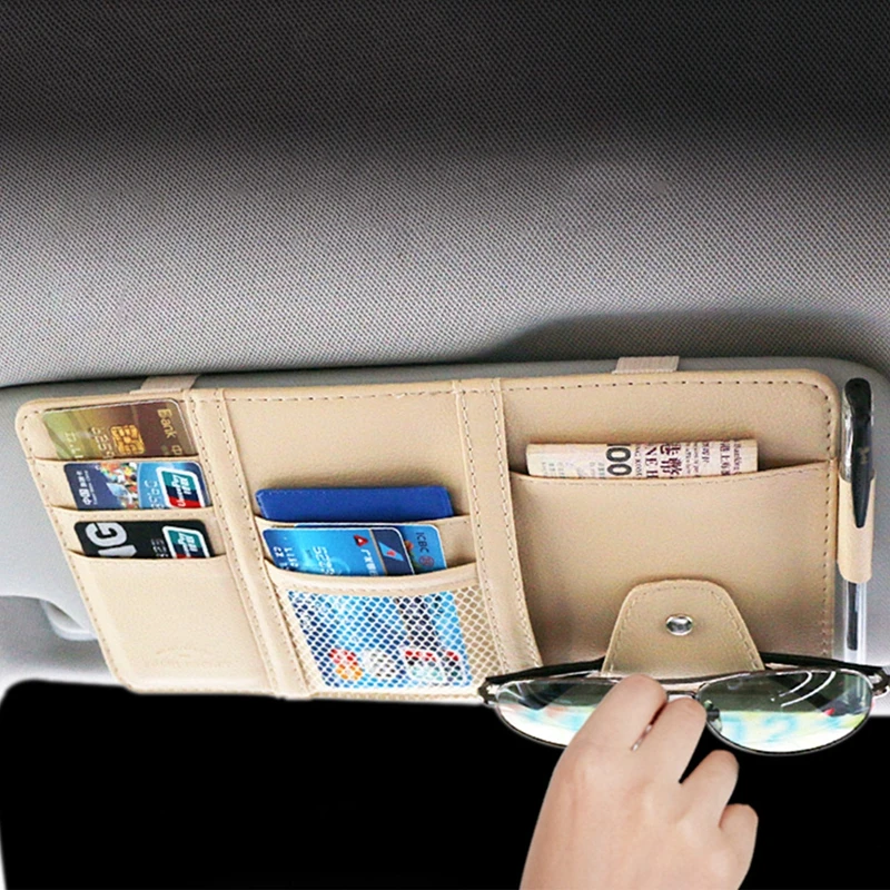 Car Vehicle Visor Storage Leather Multi-Pocket Leather Sunglasses Clip Ticket Card Glasses Holder Portable Clip Car Accessories
Car Vehicle Visor Storage Leather Multi-Pocket Leather Sunglasses Clip Ticket Card Glasses Holder Portable Clip Car Accessories