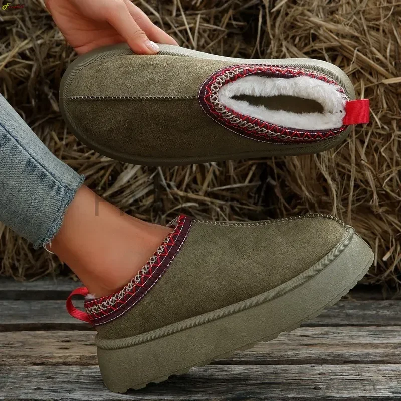 Women Warm Plush Winter Shoes New Indoor Snow Slippers Anti-slip Soft Fur Floor Thick Sole Cotton Slippers Female Home Shoes
Women Warm Plush Winter Shoes New Indoor Snow Slippers Anti-slip Soft Fur Floor Thick Sole Cotton Slippers Female Home Shoes