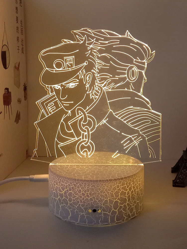 3d Светодиодная лампа JoJo невероятные приключения, ночник для спальни, манги, аниме-фигурка, декор для портретной комнаты, ночник
3d Светодиодная лампа JoJo невероятные приключения, ночник для спальни, манги, аниме-фигурка, декор для портретной комнаты, ночник