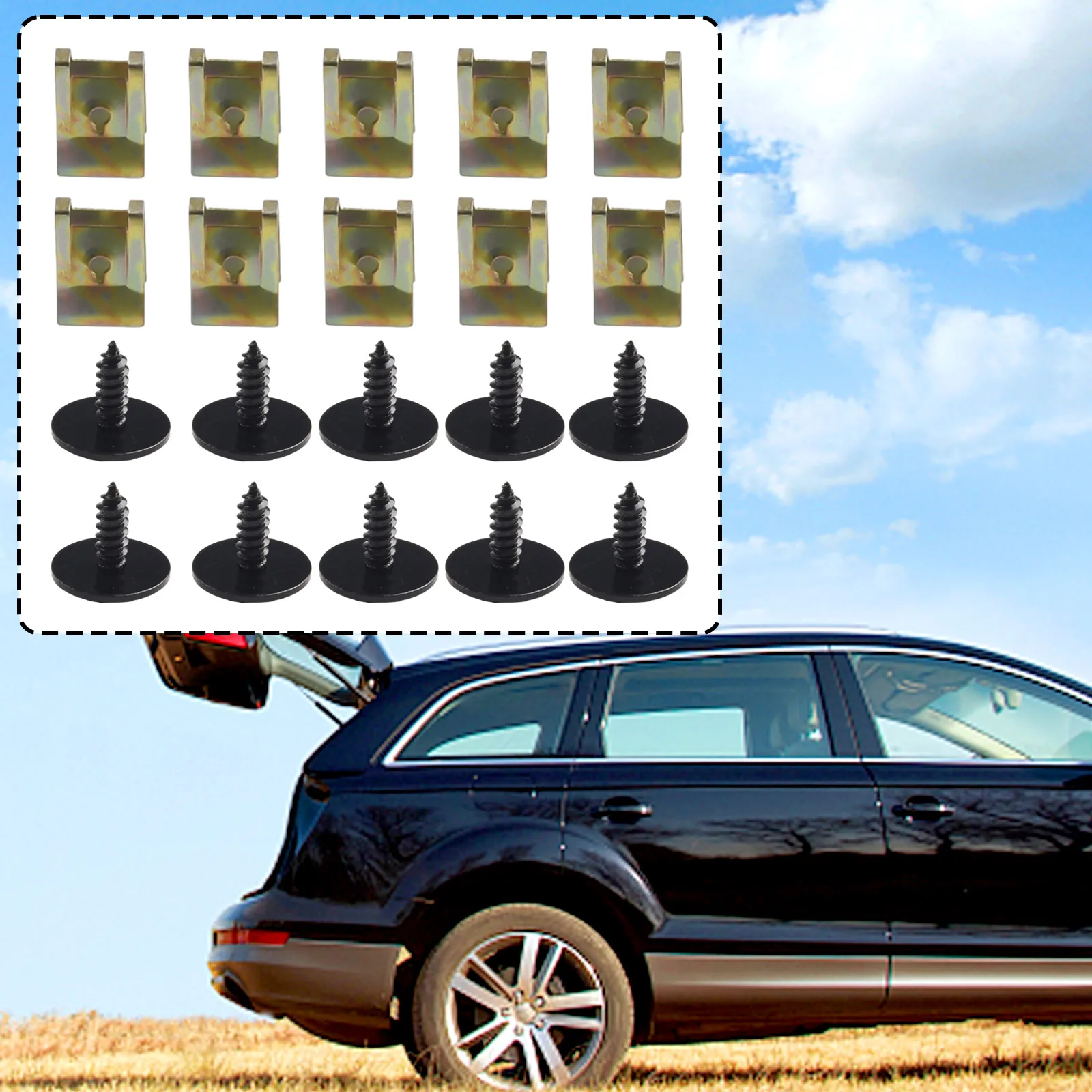 20 Pcs Car U Shape Clips Hex Nut Bolt Screws Set Vehicle Chassis Sheet Metal Speed Fasteners Automotive Accessories For BMW
20 Pcs Car U Shape Clips Hex Nut Bolt Screws Set Vehicle Chassis Sheet Metal Speed Fasteners Automotive Accessories For BMW