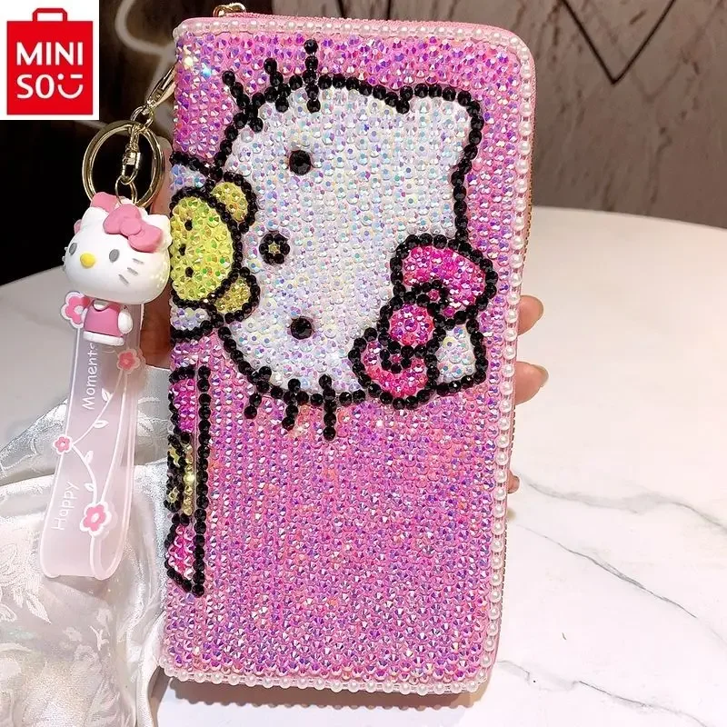 MINISO Fashion Diamond Hello Kitty Wallet Diamond Sticker Set Women's Sequins Sweet and Cute Wallet Card Personalized Bag
MINISO Fashion Diamond Hello Kitty Wallet Diamond Sticker Set Women's Sequins Sweet and Cute Wallet Card Personalized Bag