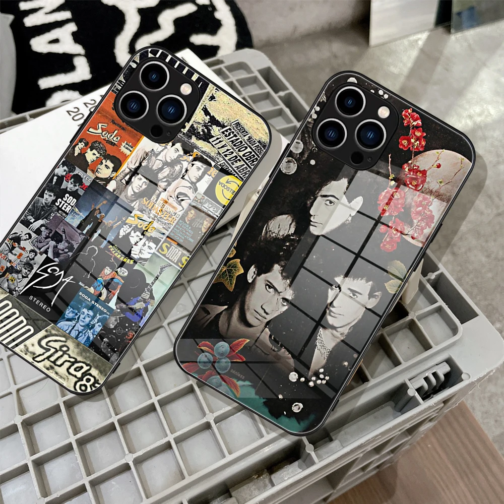 For Iphone 14 SODA STEREO Band Phone Case Glass for IPhone 13 14 12 11Pro XR XS MAX 14 Plus SE Pro Design Glass Covers
For Iphone 14 SODA STEREO Band Phone Case Glass for IPhone 13 14 12 11Pro XR XS MAX 14 Plus SE Pro Design Glass Covers
