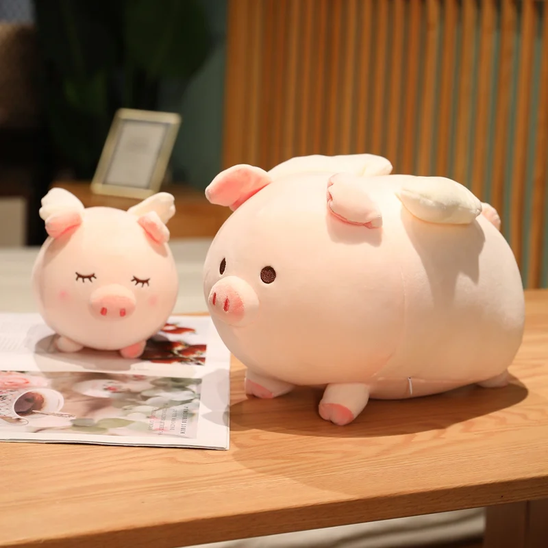 

23/35/55/75cm Cute Wing Fly Pig Plush Pillow Toy Kawaii Stuffed Animals Pink Piggy Plushies Doll Anime Soft Kids Throw Pillows