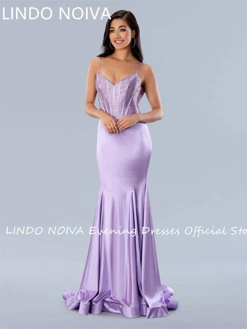 Hot Selling Sweetheart Neckline Stretch Satin Spaghetti Straps Mermaid Prom Dresses Open Back Zipper Sweep Train Gowns For Women
Hot Selling Sweetheart Neckline Stretch Satin Spaghetti Straps Mermaid Prom Dresses Open Back Zipper Sweep Train Gowns For Women