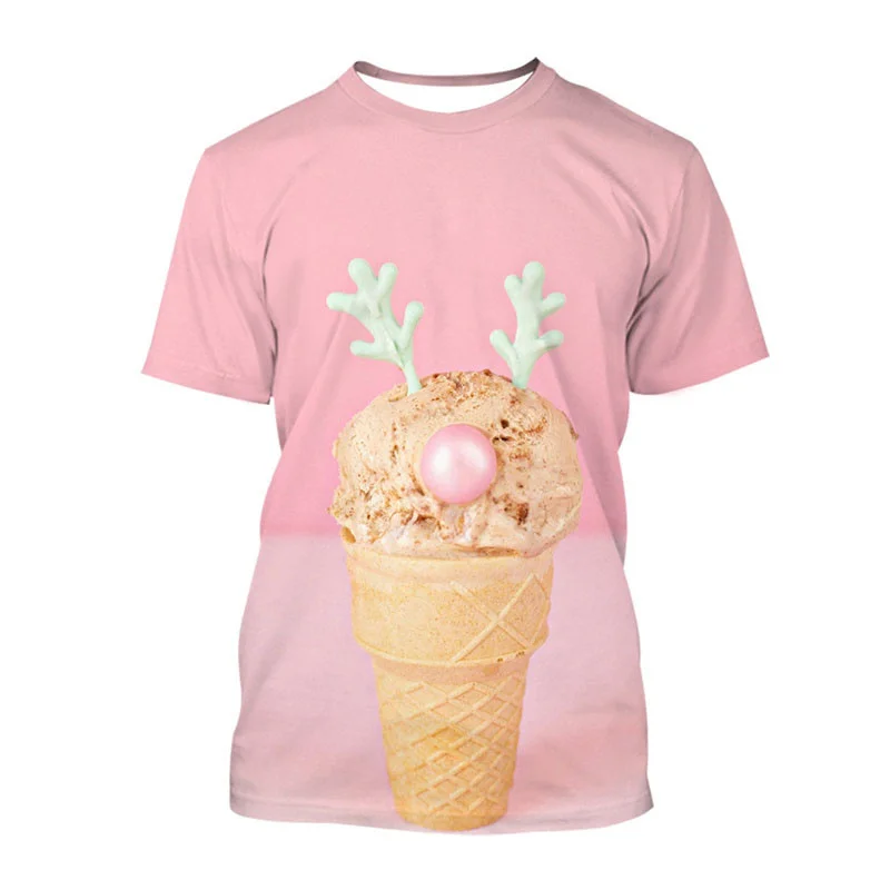 Summer 3D Sweet Ice Cream Printing T Shirt Kid Fashion Streetwear Short Sleeves Men Funny Kawaii Tee Shirts Y2k Clothing Top Tee
Summer 3D Sweet Ice Cream Printing T Shirt Kid Fashion Streetwear Short Sleeves Men Funny Kawaii Tee Shirts Y2k Clothing Top Tee