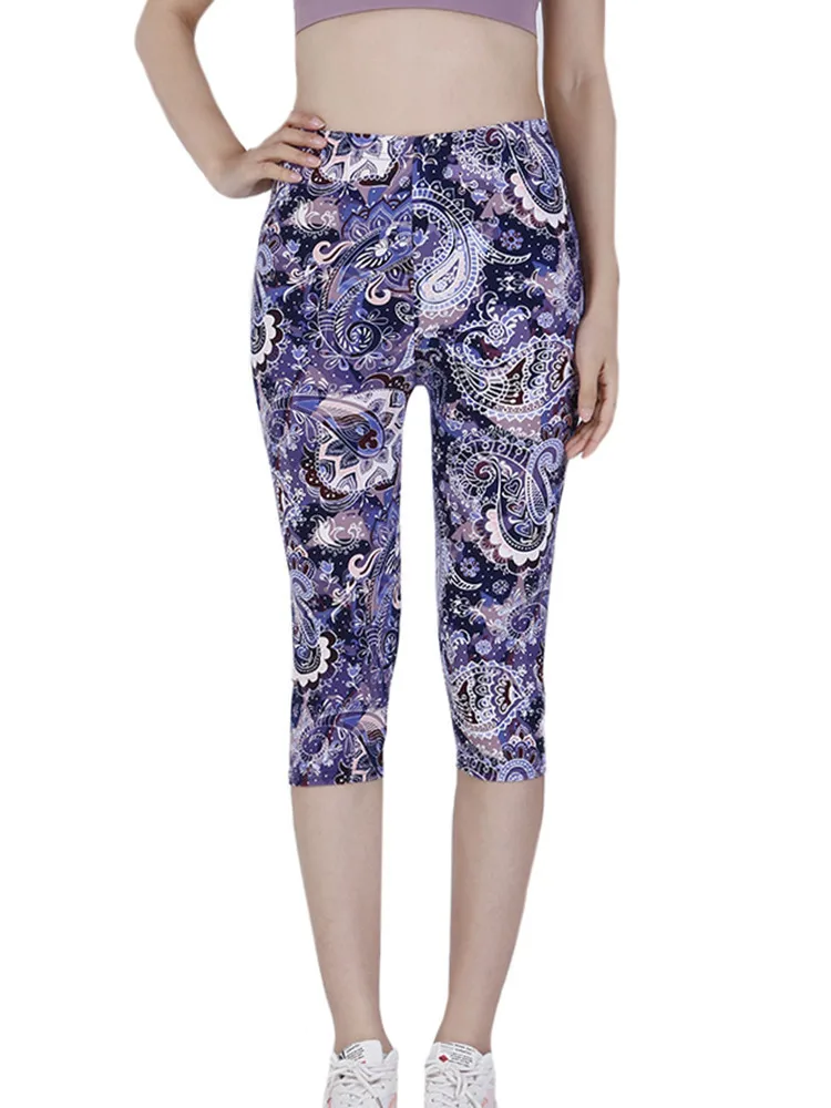 YGYEEG Ladies Capri Leggings Women Pants Calf-length Sport Fitness Leggins High Waist Casual Flowers Printed Workout Trousers
YGYEEG Ladies Capri Leggings Women Pants Calf-length Sport Fitness Leggins High Waist Casual Flowers Printed Workout Trousers