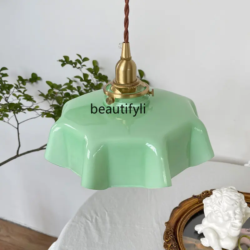 zq Retro French Milk Glass Small Droplight Middle Ancient Restaurant Bar Bay Window Balcony Bedside Lamps
zq Retro French Milk Glass Small Droplight Middle Ancient Restaurant Bar Bay Window Balcony Bedside Lamps