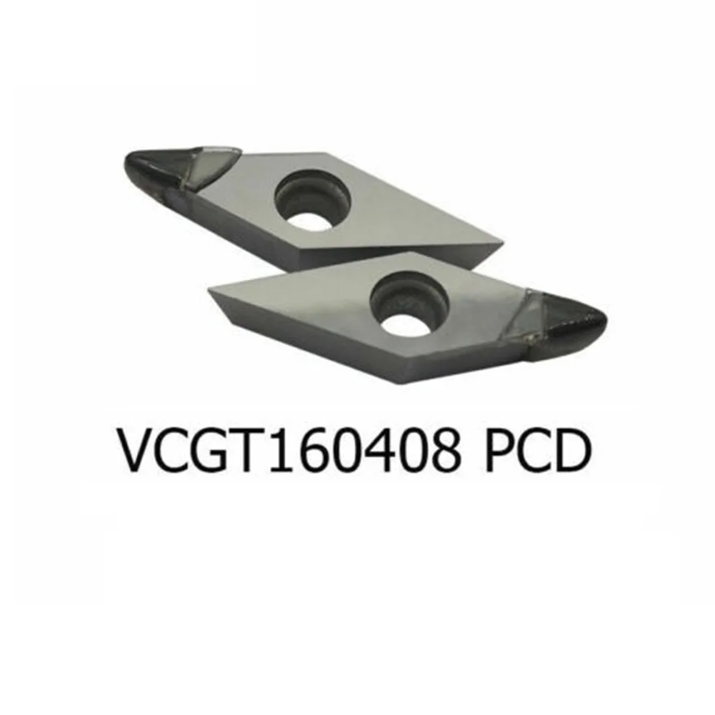 VCGT160408 PCD Blades 2pcs Blades Carbide Diamond Indexable Inserts Polycrystalline Toolholding 100% Brand New
VCGT160408 PCD Blades 2pcs Blades Carbide Diamond Indexable Inserts Polycrystalline Toolholding 100% Brand New