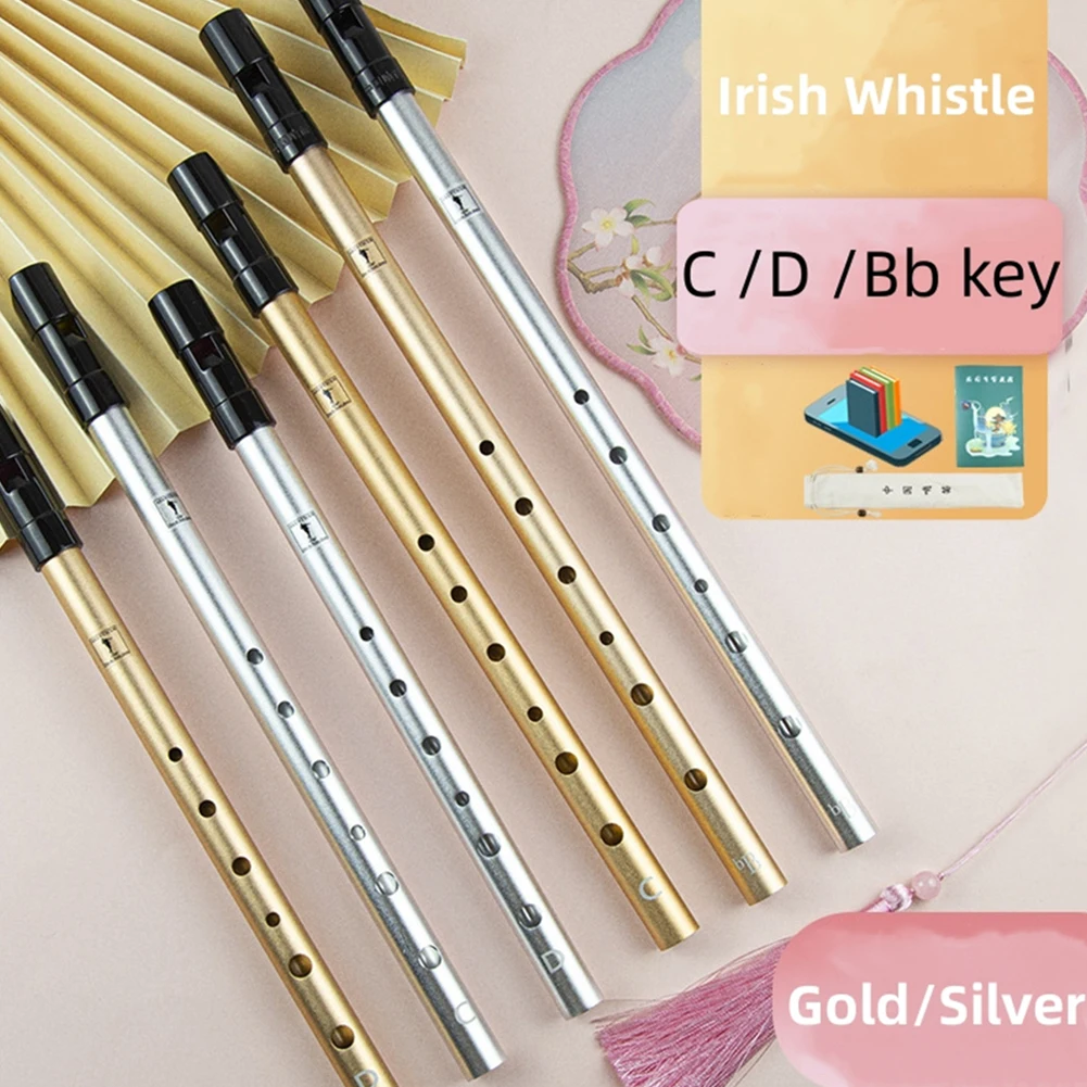 Irish Whistle Flute C D Bb Key 6Hole Ireland Tin Penny Flute Woodwind Musical Instruments Beginners Accessories Kids Gifts
Irish Whistle Flute C D Bb Key 6Hole Ireland Tin Penny Flute Woodwind Musical Instruments Beginners Accessories Kids Gifts