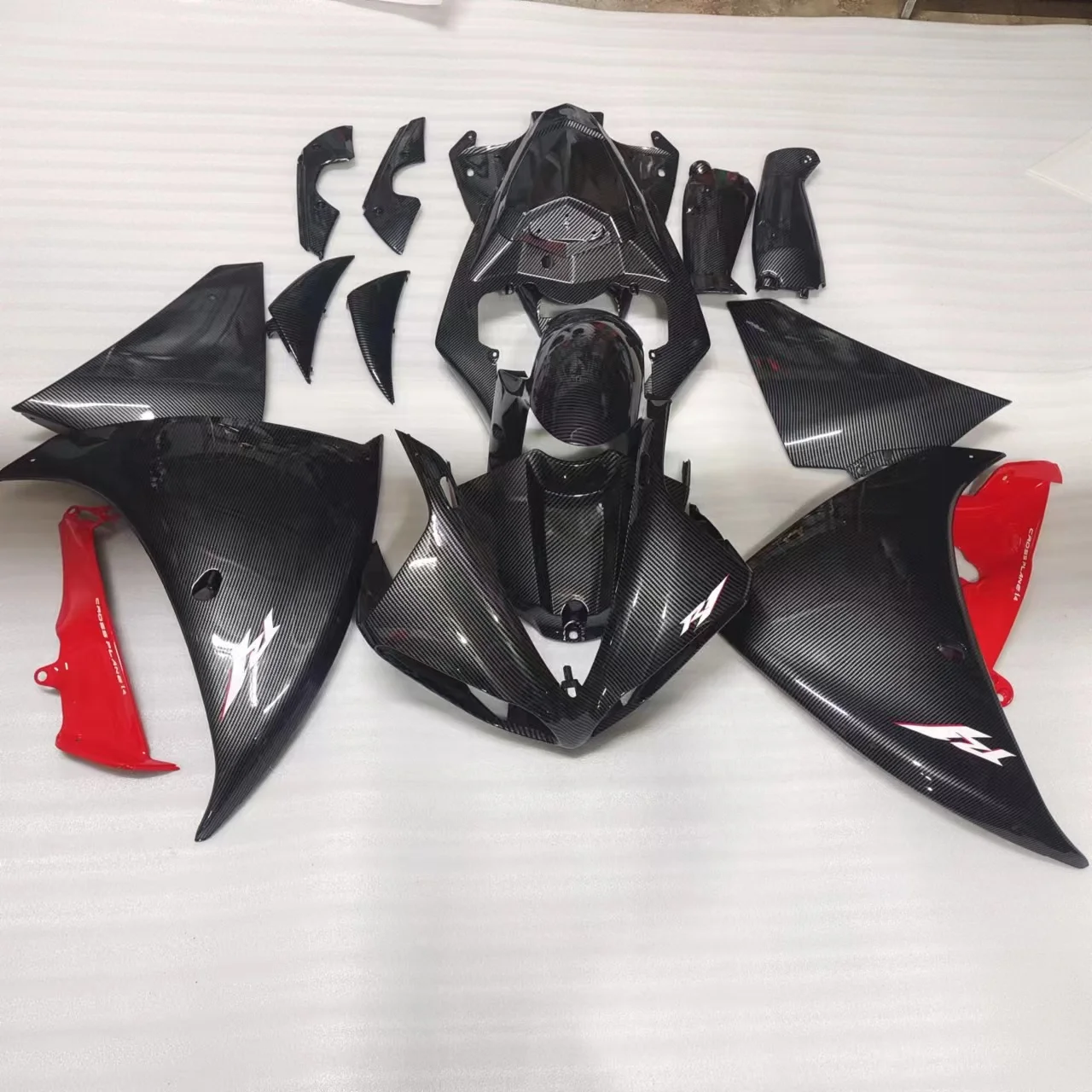 Motorcycle Fairing Kit Yamaha R1 09-11 Car YZF1000 2009 2010 2011 Body fairing Red carbon fiber paint
Motorcycle Fairing Kit Yamaha R1 09-11 Car YZF1000 2009 2010 2011 Body fairing Red carbon fiber paint