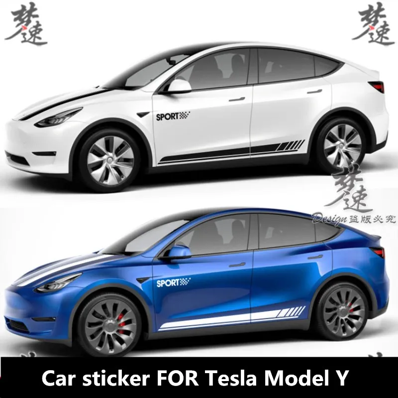 Car sticker FOR Tesla Model Y Body decoration Fashion sports car film accessories 
Car sticker FOR Tesla Model Y Body decoration Fashion sports car film accessories