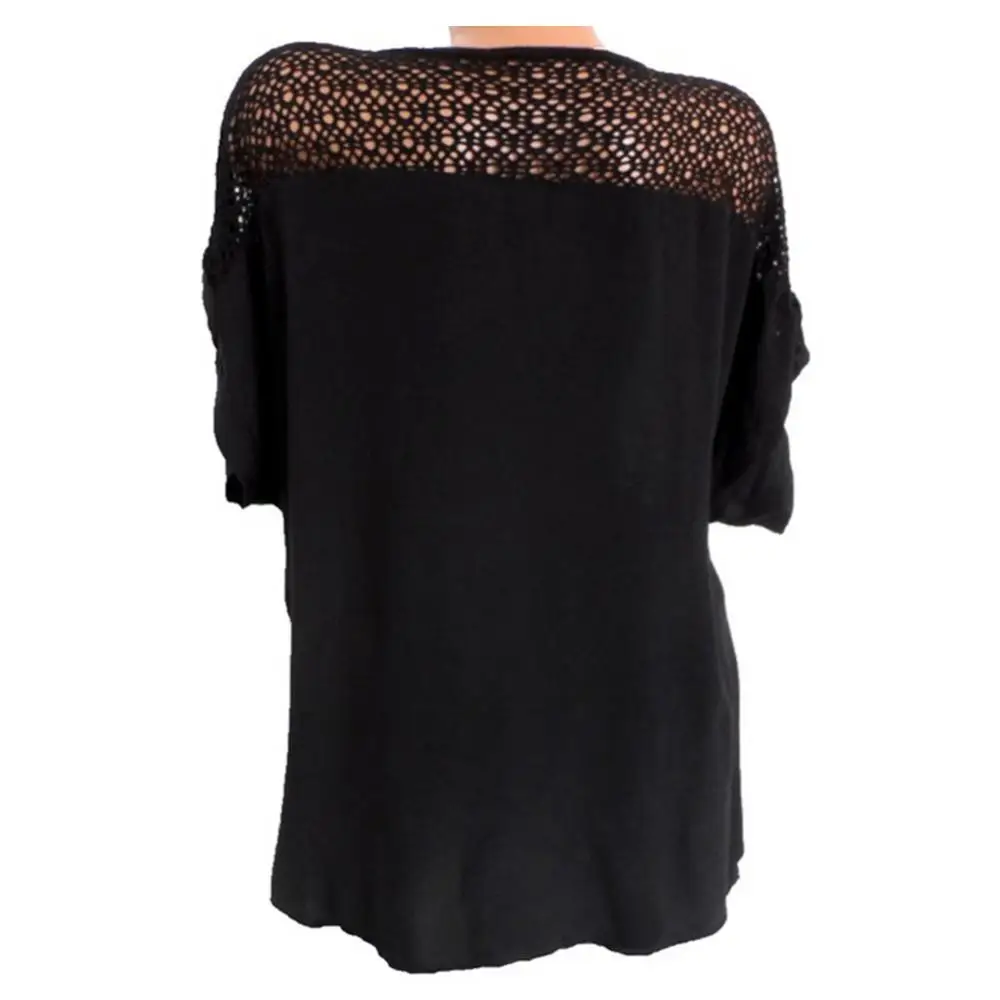 Lace Ruffles Women T-shirt Vintage V Neck Short Batwing Sleeve Floral Embroidery Hollow out Tee Shirt Women Summer T-shirt
Lace Ruffles Women T-shirt Vintage V Neck Short Batwing Sleeve Floral Embroidery Hollow out Tee Shirt Women Summer T-shirt