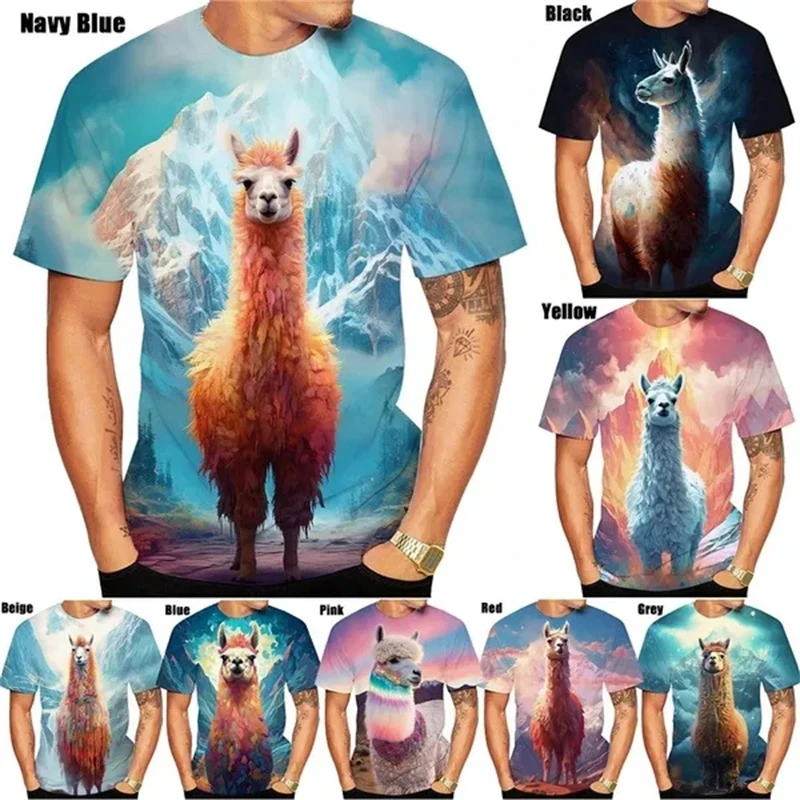 Футболка Мужская/женская с 3D-принтом альпака, модная Милая рубашка с коротким рукавом, Модный повседневный спортивный топ с круглым вырезом, на лето
Футболка Мужская/женская с 3D-принтом альпака, модная Милая рубашка с коротким рукавом, Модный повседневный спортивный топ с круглым вырезом, на лето