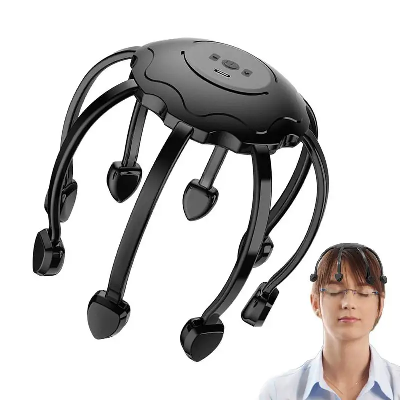 

Head Scratcher Scalp Massager 360 Degree Octopus Automatic Head Scratcher Finger Massage Tool 8 Claw Head Massagers Electric