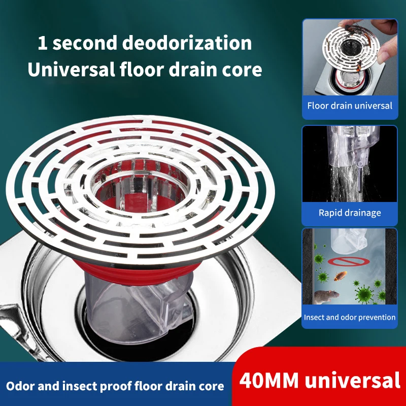 Self-Closing Odor And Insect Proof Floor Drain Core Deodorant Anti-Odor No Smell Bathroom Toilet Sewer Shower Drain
Self-Closing Odor And Insect Proof Floor Drain Core Deodorant Anti-Odor No Smell Bathroom Toilet Sewer Shower Drain