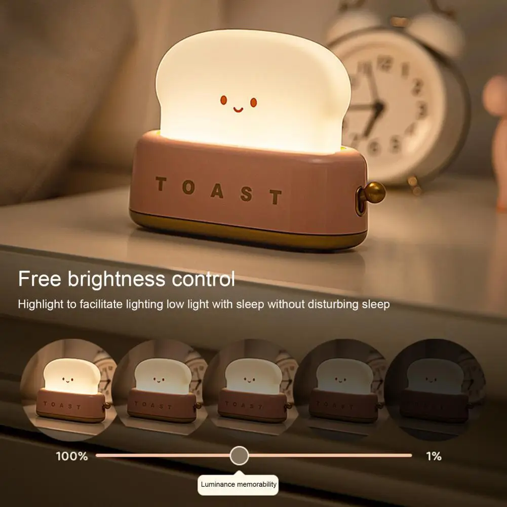 Creative USB Rechargeable LED Bread Maker Night Light Adjustable Mood Light Sleeping Lights Dimming Toast Lamp Bedroom Decor
Creative USB Rechargeable LED Bread Maker Night Light Adjustable Mood Light Sleeping Lights Dimming Toast Lamp Bedroom Decor