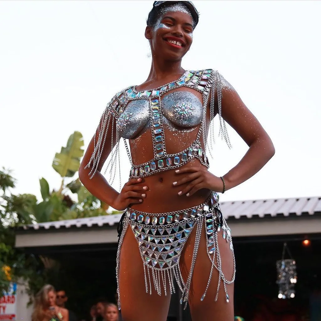 New Nightclub Beach Versatile Body Chain Fashion Sexy Body Chain Waist Chain Set Party Prom Birthday Dresses Nightclub Costume
New Nightclub Beach Versatile Body Chain Fashion Sexy Body Chain Waist Chain Set Party Prom Birthday Dresses Nightclub Costume