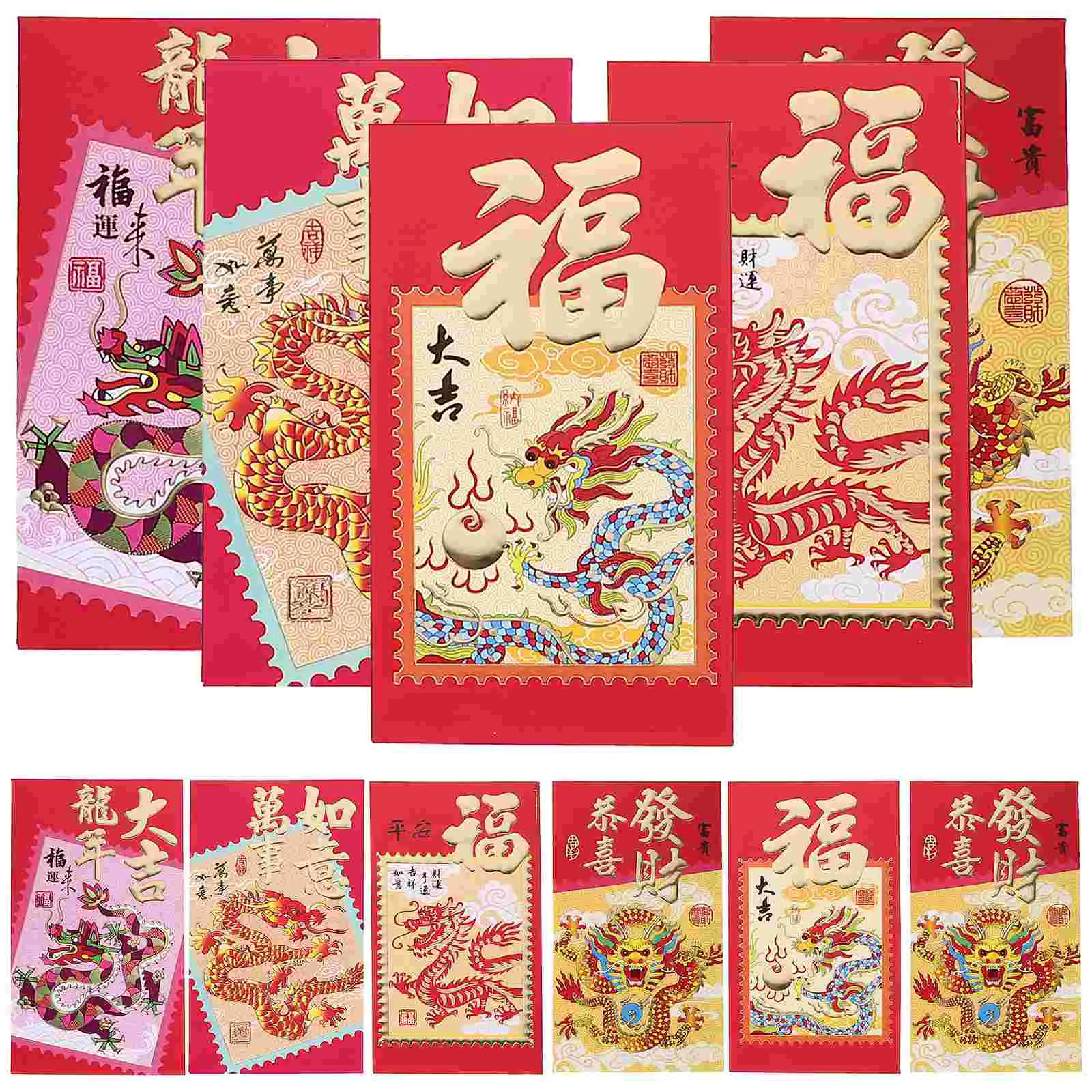 HongBao Chinese Style Red Envelopes New Year Money Packets Lucky Money Bags Red Envelopes Pockets (Mixed Style)
HongBao Chinese Style Red Envelopes New Year Money Packets Lucky Money Bags Red Envelopes Pockets (Mixed Style)