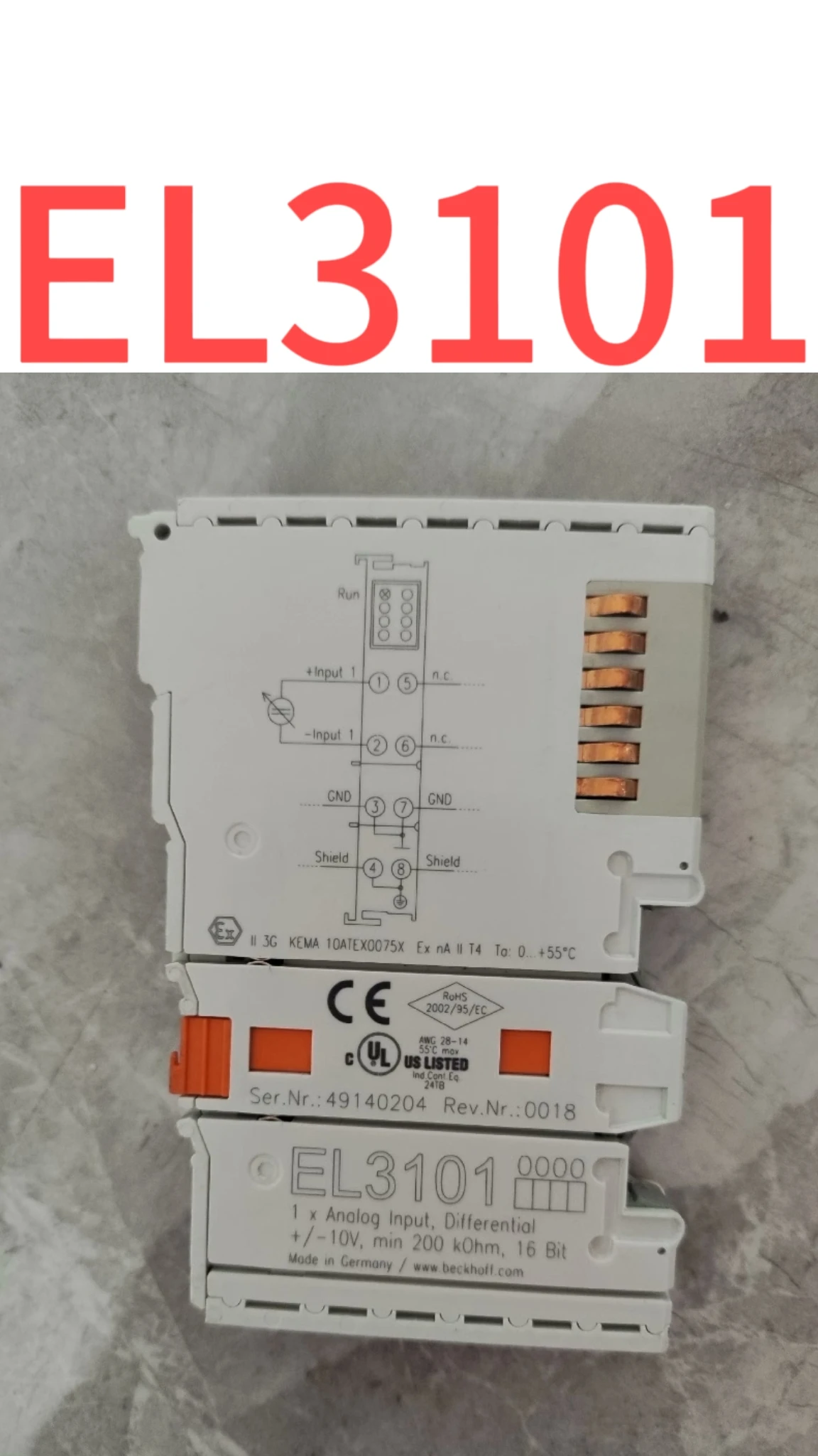 

Second-hand module EL3101 test OK