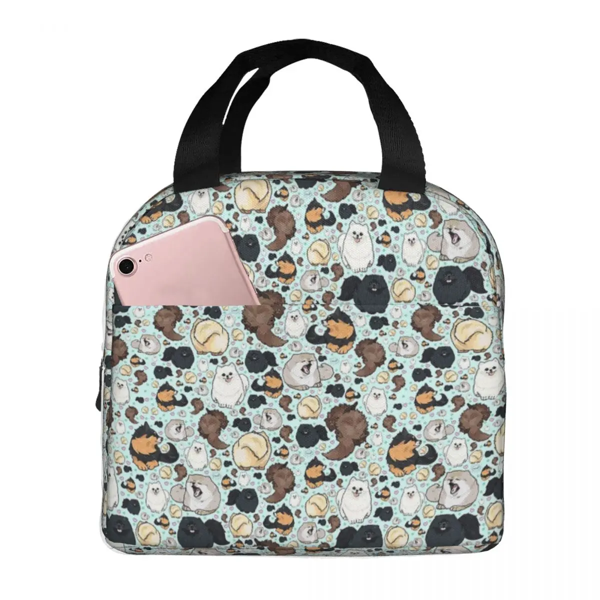 Pomeranians Lunch Bags Insulated Bento Box Portable Lunch Tote Resuable Picnic Bags Cooler Thermal Bag for Woman Children Office
Pomeranians Lunch Bags Insulated Bento Box Portable Lunch Tote Resuable Picnic Bags Cooler Thermal Bag for Woman Children Office