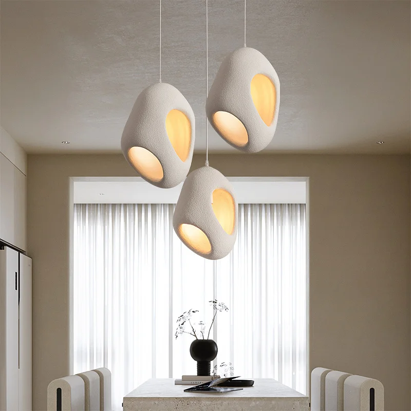 

Minimalism Wabi Sabi Led Chandeliers Hanging Lamp Living Dining Room Bedroom Kitchen Decor Suspension Pendant Lighting Fixtures