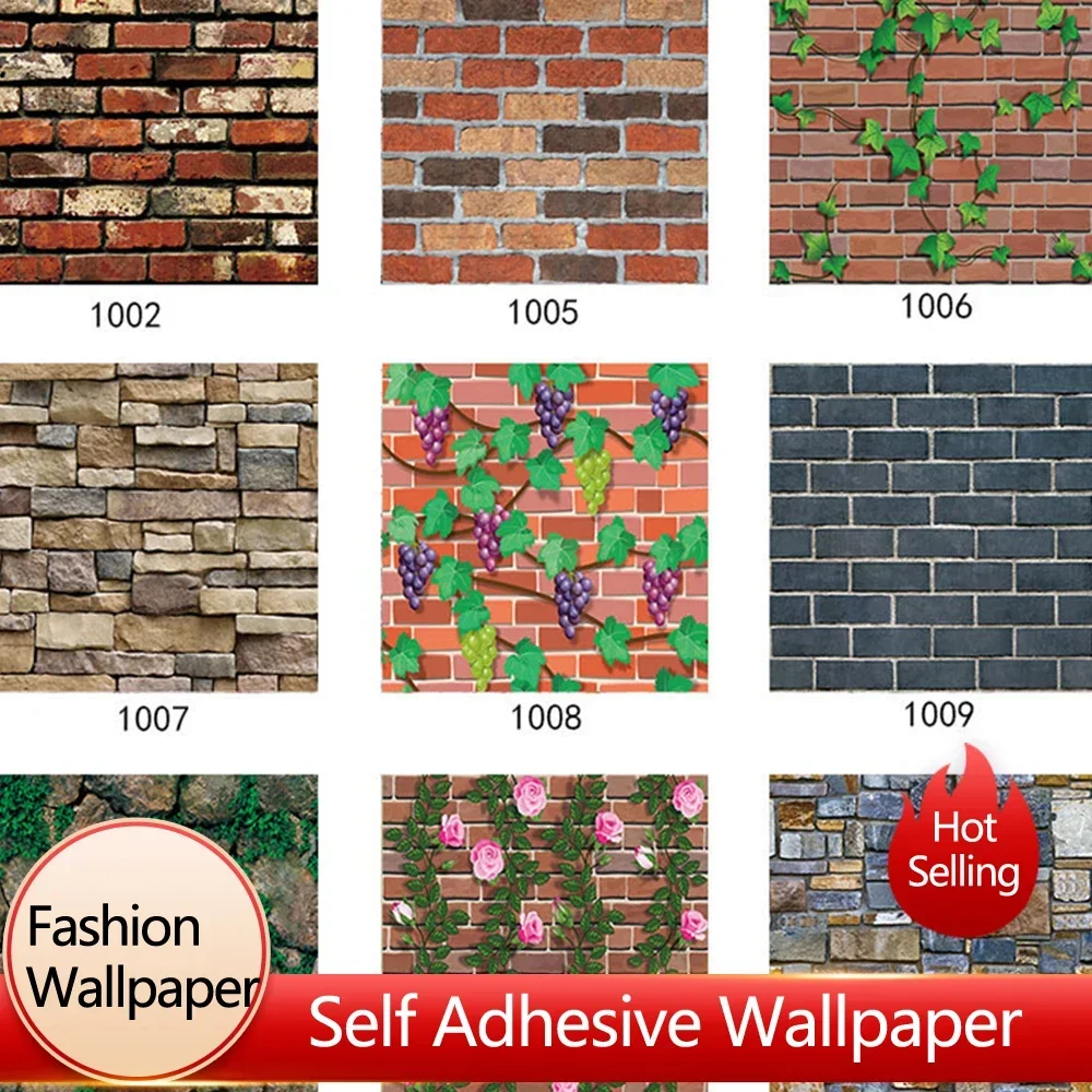 Stone Brick Pattern Wallpaper Self Adhesive Living Room Restaurant Store Anti Fouling Waterproof Oil Resistant Wallpaper 3D
Stone Brick Pattern Wallpaper Self Adhesive Living Room Restaurant Store Anti Fouling Waterproof Oil Resistant Wallpaper 3D