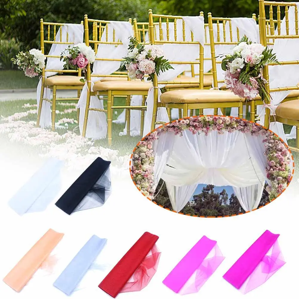 10m Wedding Organza Roll Sheer Crystal High Quality Tulle Roll Fabric For Wedding Arch Chair Sash Party Decoration
10m Wedding Organza Roll Sheer Crystal High Quality Tulle Roll Fabric For Wedding Arch Chair Sash Party Decoration