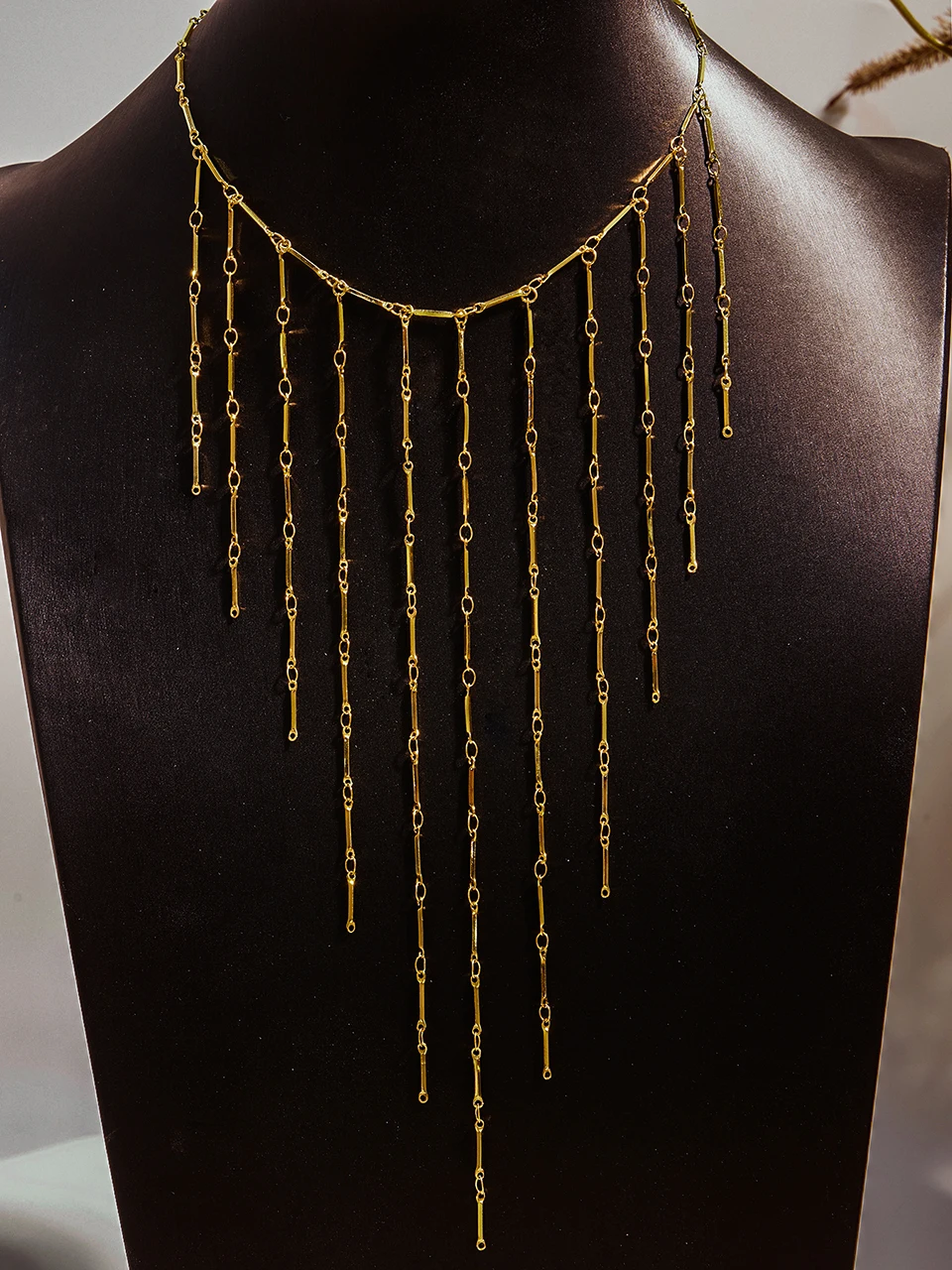Sweet Fringe Necklace In Stainless Steel 18k Gold Plated Waterproof Non Tarnish Collar Cascade Long Tassels Necklace For Women 6 Mallzona Sc497598e42684be696d7133ae712a1c1k Sweet Fringe Necklace In Stainless Steel 18k Gold Plated Waterproof Non Tarnish Collar Cascade Long Tassels Necklace For Women Mallzona