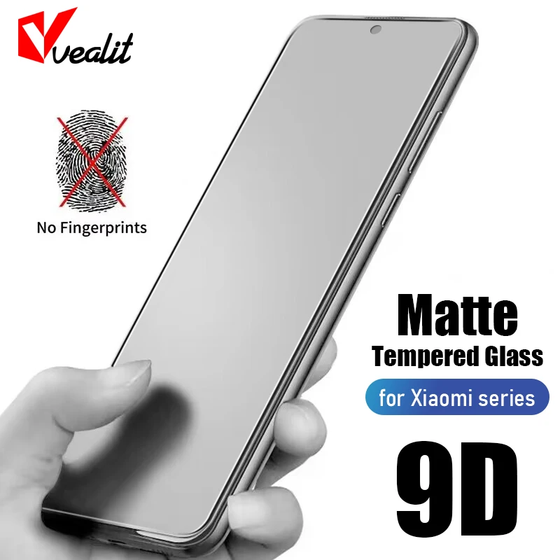 

9D Matte Tempered Glass for Xiaomi 14 13T 12T 11 Lite Screen Protector Poco X5 X4 X3 GT F5 F4 F3 Pro M4 M5s Frosted Glass