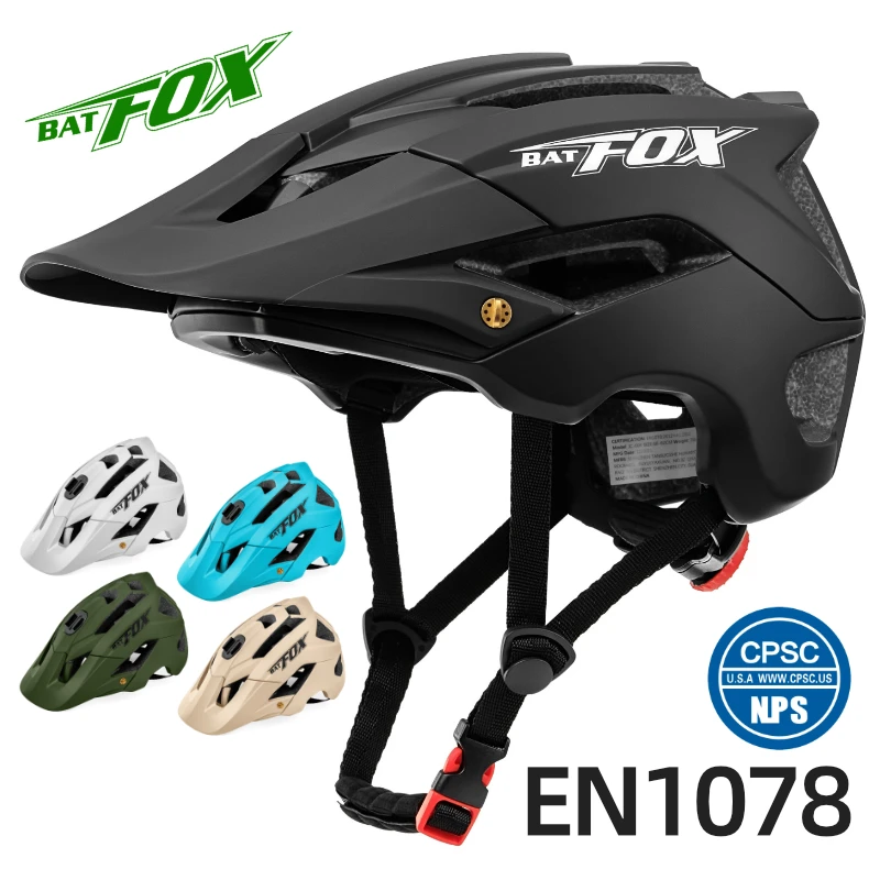 

BATFOX MTB Bicycle Helmet Men Women Integrally-molded Sport DH Road Mountain Bike casco Riding Ultralight Safety Cycling Helmets