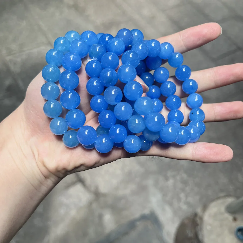 High Quality Myanmar Bruma 13mm Blue Jade Bead Bracelets For Women Stone Beaded Bracelet Jewelry Bracelets
High Quality Myanmar Bruma 13mm Blue Jade Bead Bracelets For Women Stone Beaded Bracelet Jewelry Bracelets