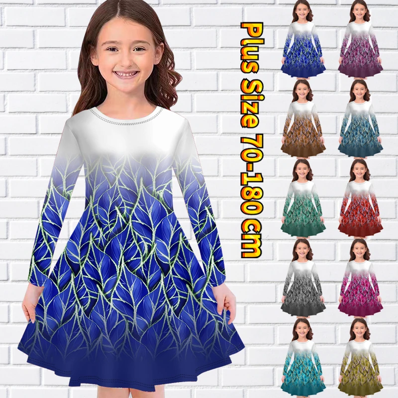 Autumn Everyday Round Neck Knee-length Skirt Little Girl Street Loose Princess Skirt Vintage Prints Long Sleeve Skirt Midi Skirt
Autumn Everyday Round Neck Knee-length Skirt Little Girl Street Loose Princess Skirt Vintage Prints Long Sleeve Skirt Midi Skirt