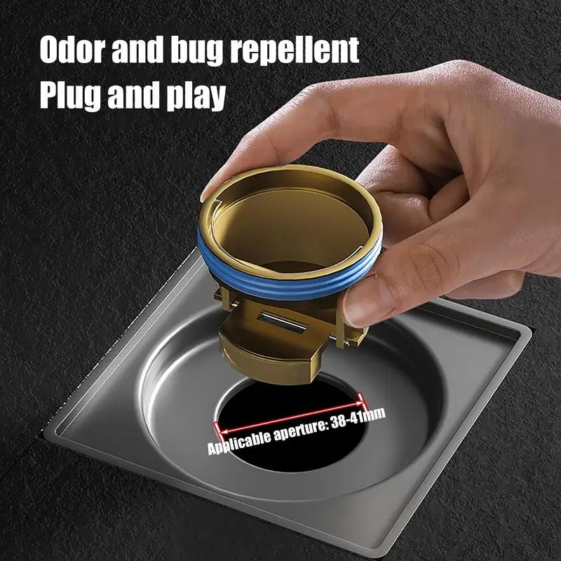 Дезодорирующий латунный дренажный сердечник для душа с защитой от запаха
Дезодорирующий латунный дренажный сердечник для душа с защитой от запаха