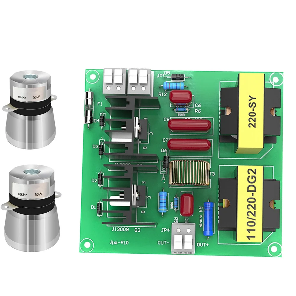 

Ultrasonic Cleaner Driver Circuit Board 150W+2X40KHz 50W Vibration Head for Car Washer Cleaning Machine (DG2 110V)