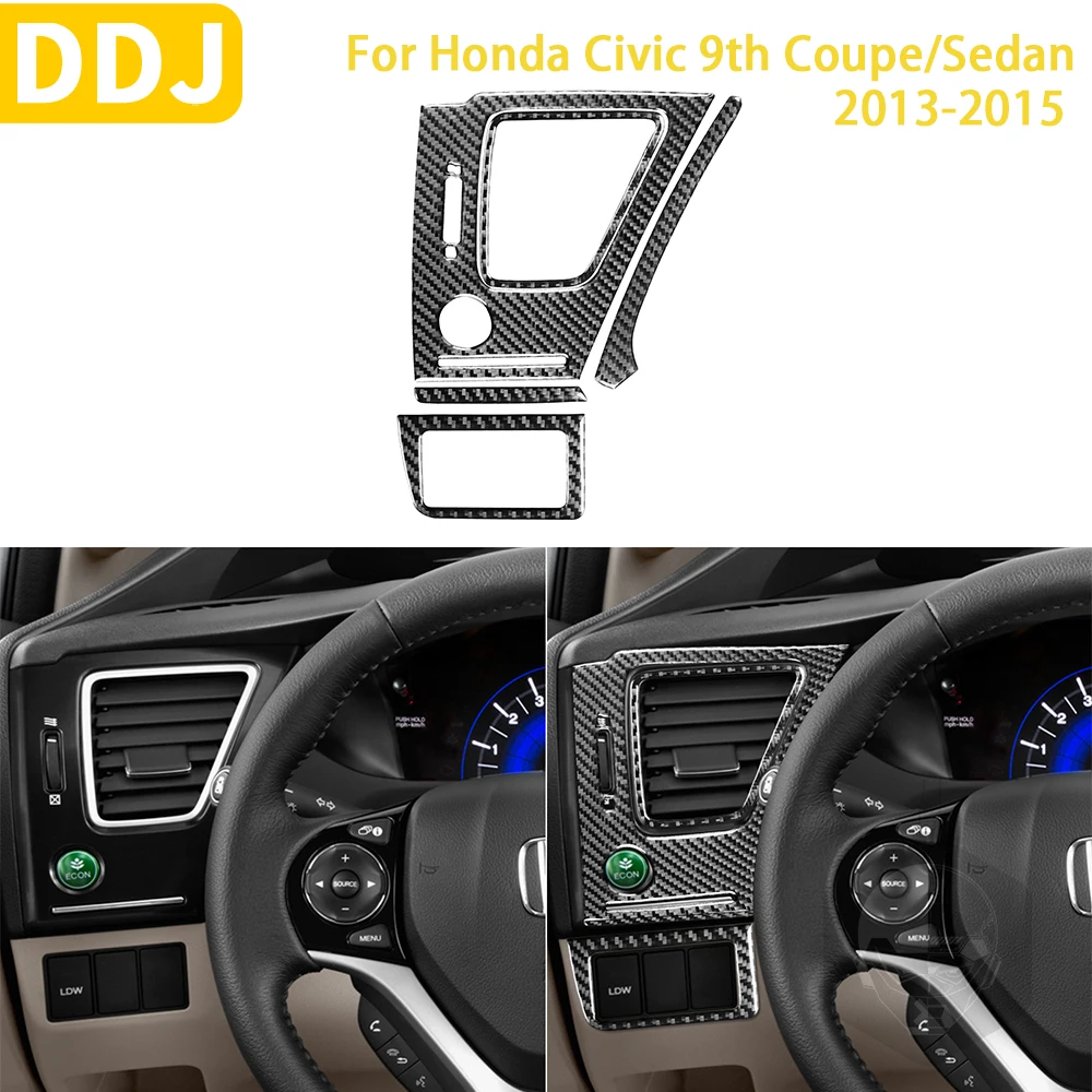 For Honda Civic 9th Coupe/Sedan 2013-2015 Accessories Carbon Fiber Car Interior Steering Wheel Side Air Outlet Panel Sticker
For Honda Civic 9th Coupe/Sedan 2013-2015 Accessories Carbon Fiber Car Interior Steering Wheel Side Air Outlet Panel Sticker