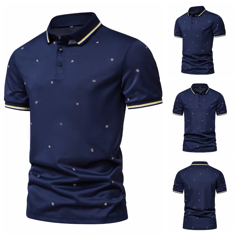 2023 Men's clothing niche chic polo shirt short sleeved business casual trendy summer slim fitting lapel
2023 Men's clothing niche chic polo shirt short sleeved business casual trendy summer slim fitting lapel