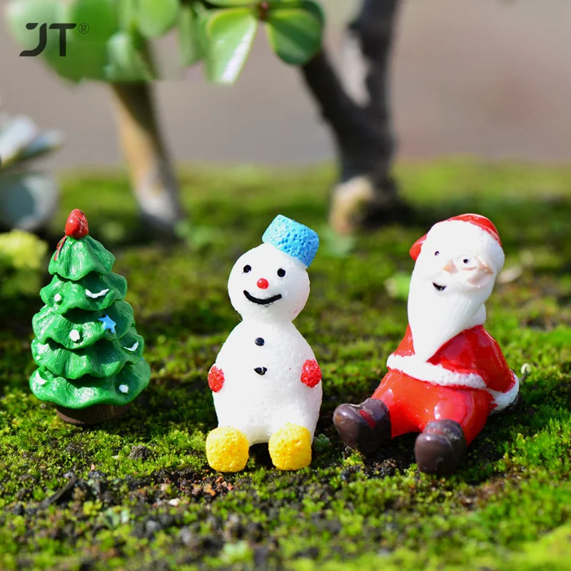 

Украшение на микро-пейзаж, рождественская елка, милый снеговик, Санта-Клаус, «сделай сам», аксессуары для просмотра снега, Рождественский Декор для дома