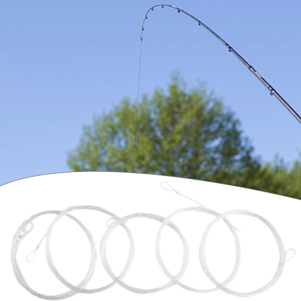 5pcs Fly Fishing Tapered Leader With Tied Loop Clear Line 9ft-long Longer Larger Butts Ice Carp Fishing Accessories
5pcs Fly Fishing Tapered Leader With Tied Loop Clear Line 9ft-long Longer Larger Butts Ice Carp Fishing Accessories