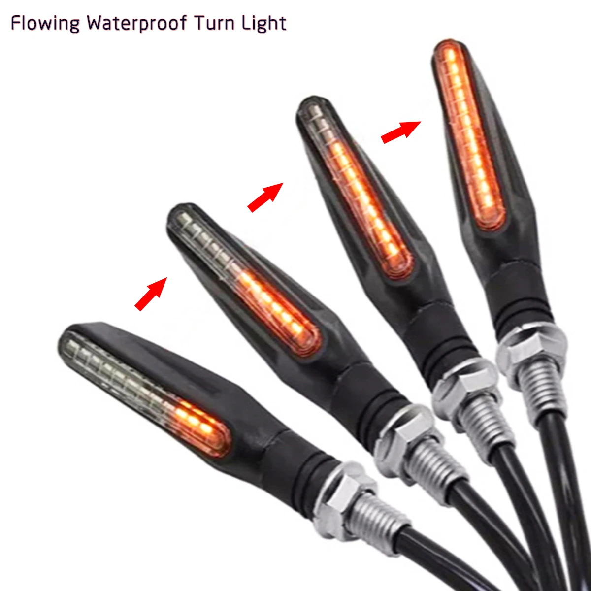 Universal LED Motorcycle Flexible Turn Signal Light Amber Motorbike Indicator Fog Light Moto Tail Brake Lights Streamer Flashing
Universal LED Motorcycle Flexible Turn Signal Light Amber Motorbike Indicator Fog Light Moto Tail Brake Lights Streamer Flashing