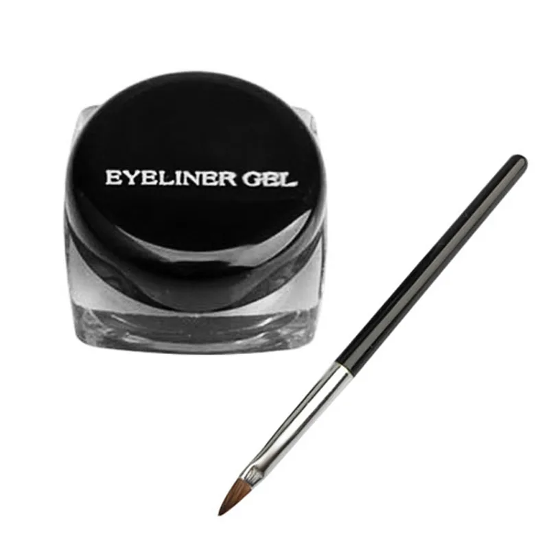 

Cosmetic Waterproof Eyeliner Gel Cream With Brush Eye Liner Makeup Tool