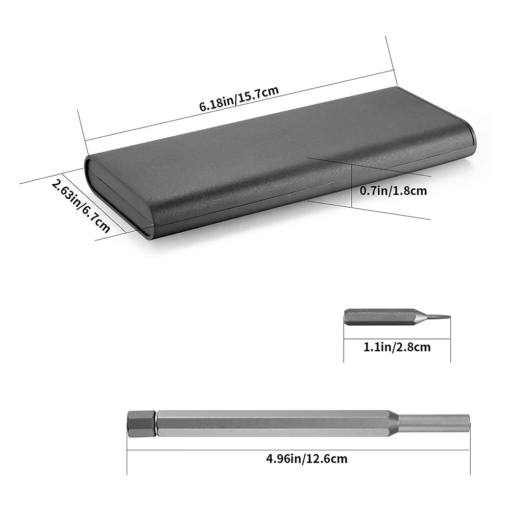 Repair Screwdriver Bits 25 In 1 Chrome Vanadium Steel Dark Gray H1.5/H2.0/H2.5 Hand Tool SL1.5/SL2.0/SL2.5/SL3.0
Repair Screwdriver Bits 25 In 1 Chrome Vanadium Steel Dark Gray H1.5/H2.0/H2.5 Hand Tool SL1.5/SL2.0/SL2.5/SL3.0