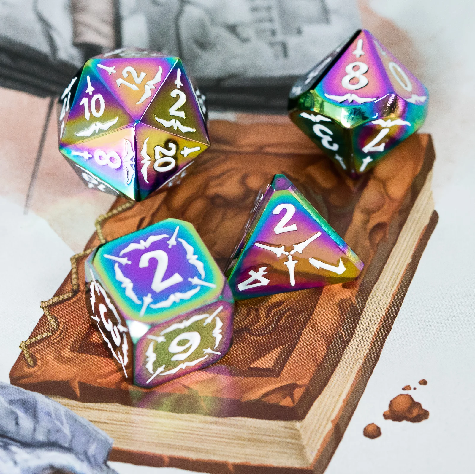 Металлические кости Cusdie Eagle D & D, 7 шт., металлические кости, искусственные многогранные кости, для ролевых игр, настольная игра, Pathfinder, ролевая игра
Металлические кости Cusdie Eagle D & D, 7 шт., металлические кости, искусственные многогранные кости, для ролевых игр, настольная игра, Pathfinder, ролевая игра