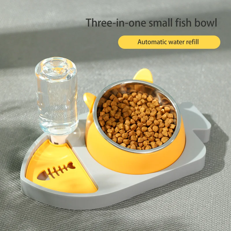 Kimpets Small Fish Shaped Three In One Feeding Water Dispenser With No Wet Mouth Automatic Refilling Water Cat Bowl Dog Basin
Kimpets Small Fish Shaped Three In One Feeding Water Dispenser With No Wet Mouth Automatic Refilling Water Cat Bowl Dog Basin