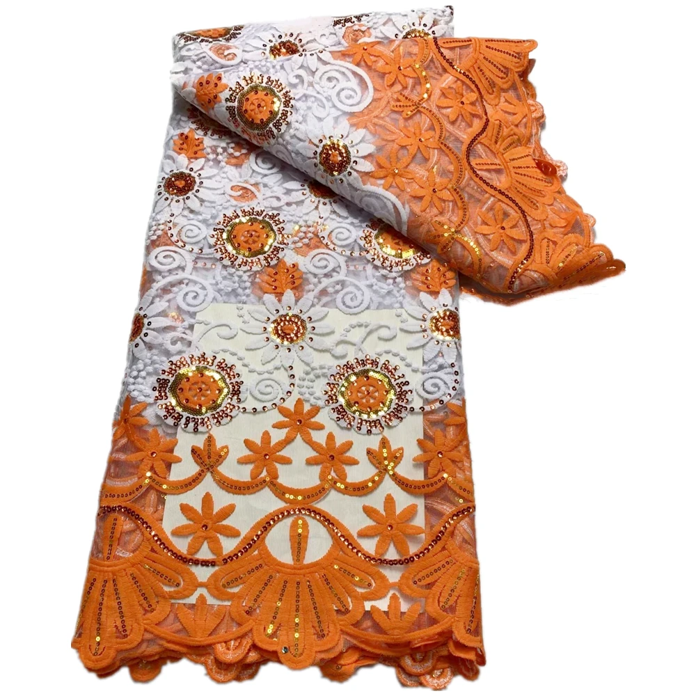 Новейшая африканская кружевная ткань 2023, Высококачественная кружевная французская молочная шелковая кружевная ткань с блестками, нигерийское стандартное платье 
Новейшая африканская кружевная ткань 2023, Высококачественная кружевная французская молочная шелковая кружевная ткань с блестками, нигерийское стандартное платье