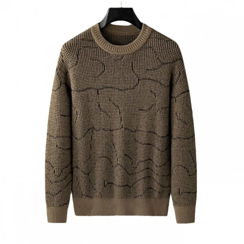 23 New modelsBrown round Neck Sweater Men's Autumn and Winter Trends Jacquard Casual Slim Outer Wear Retro Men's Pullover Knitti
23 New modelsBrown round Neck Sweater Men's Autumn and Winter Trends Jacquard Casual Slim Outer Wear Retro Men's Pullover Knitti