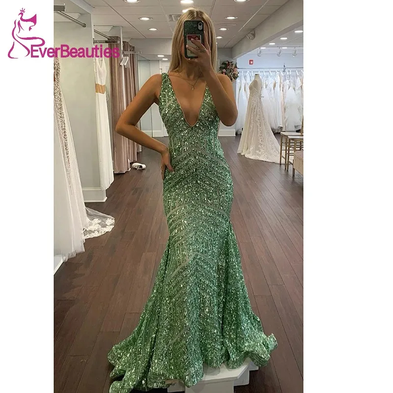 Mermaid Prom Dresses Long V-Meck Vestidos De Ocasión Formales Sequins Evening Dresses Party Dresses 2023
Mermaid Prom Dresses Long V-Meck Vestidos De Ocasión Formales Sequins Evening Dresses Party Dresses 2023